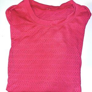 Size 4 Pink LuluLemon Shirt